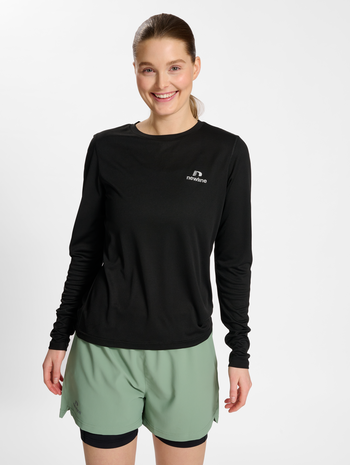 nwlMEMPHIS T-SHIRT L/S WOMAN, BLACK, model