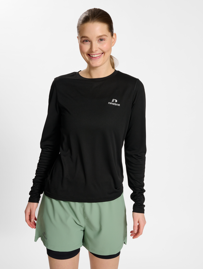 nwlMEMPHIS T-SHIRT L/S WOMAN, BLACK, model