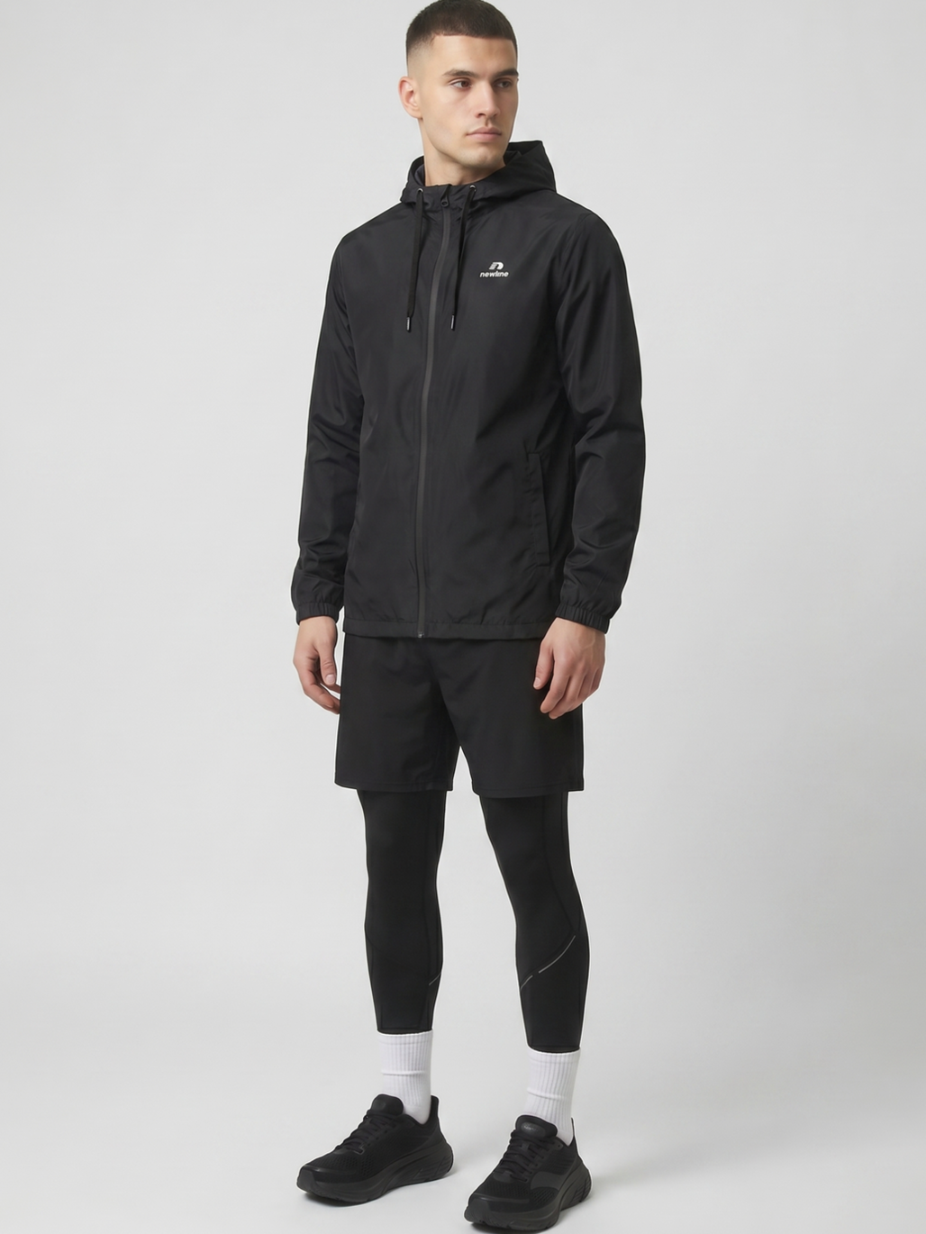 nwlLEA PERFORMANCE JACKET MEN, BLACK, model