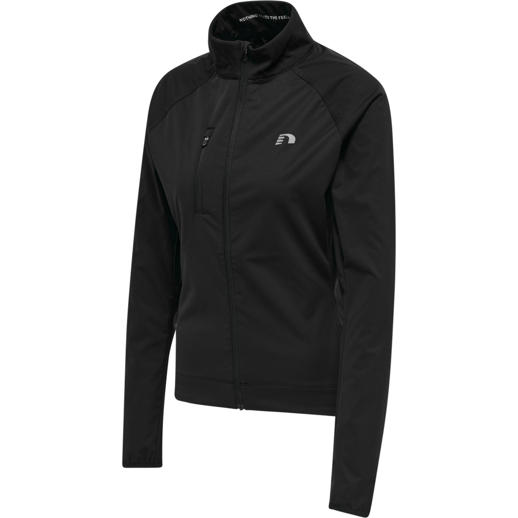 WOMENS CORE BIKE THERMAL JACKET, BLACK, packshot