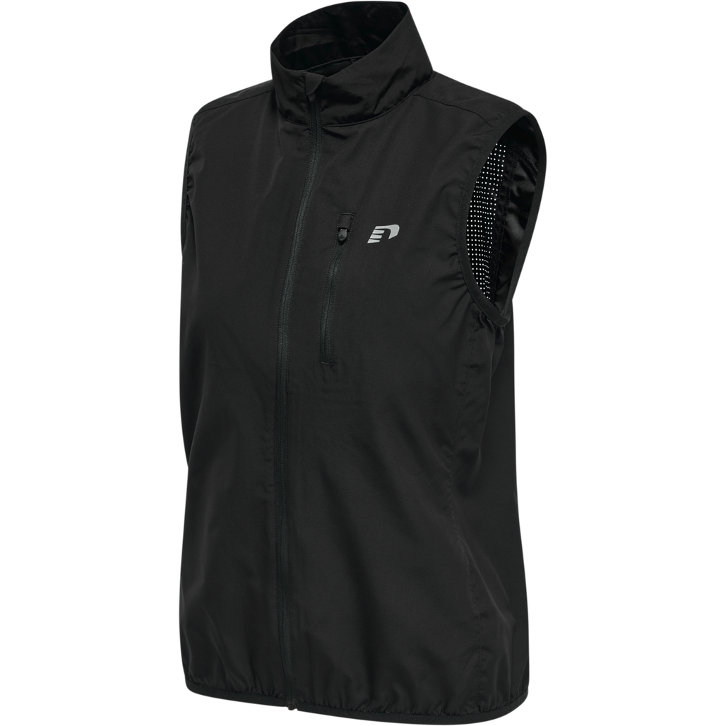 WOMEN'S CORE GILET, BLACK, packshot