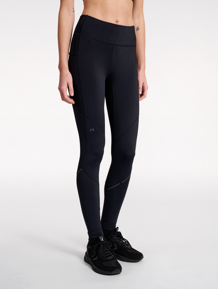 nwlRACE HIGH WAIST POCKET W TIGHTS, BLACK, model