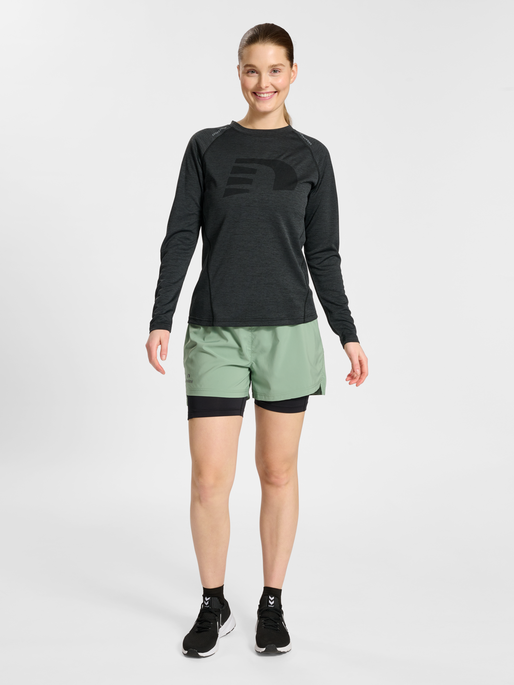 nwlDETROIT 2IN1 SHORTS WOMAN, GREEN BAY, model