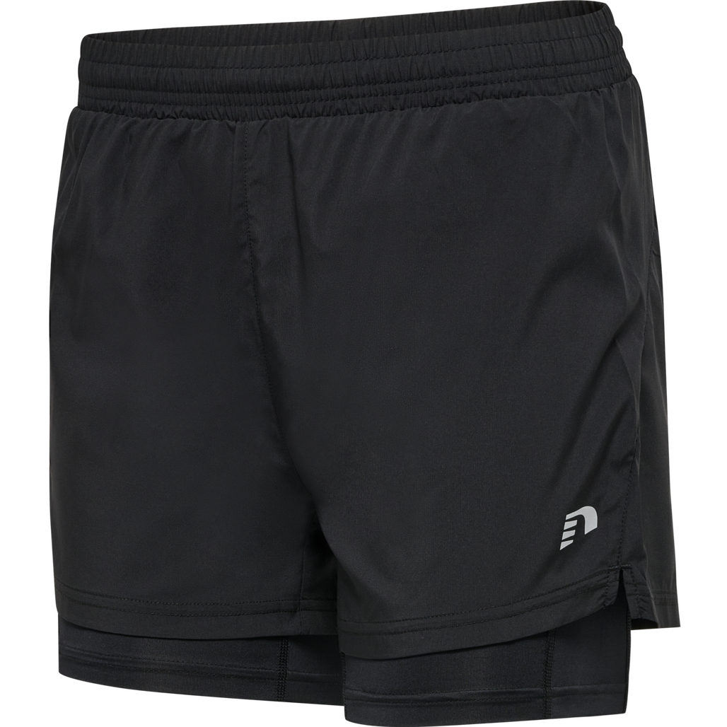nwlKANSAS 2-IN-1 SHORTS female, BLACK, packshot