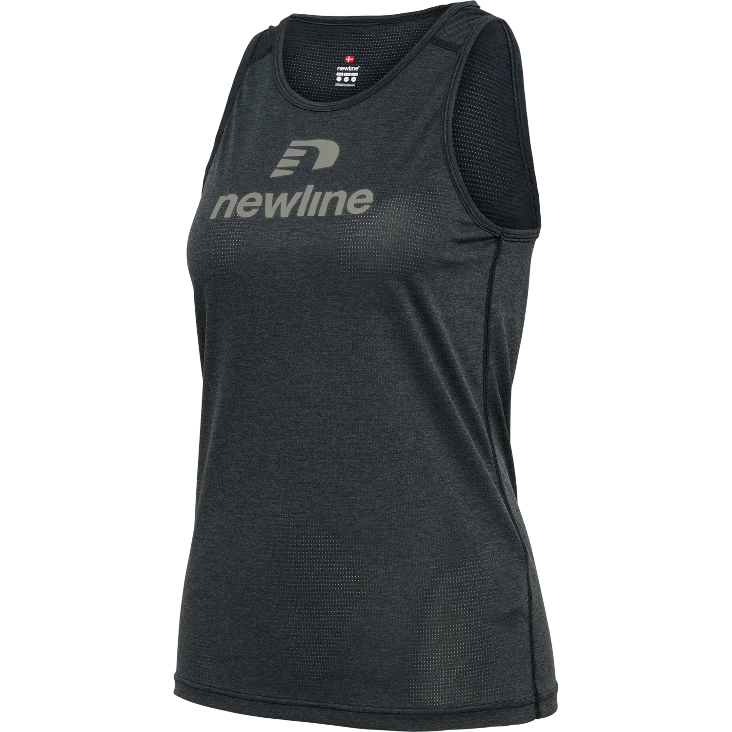 nwlFONTANA SINGLET WOMAN, BLACK MELANGE, packshot