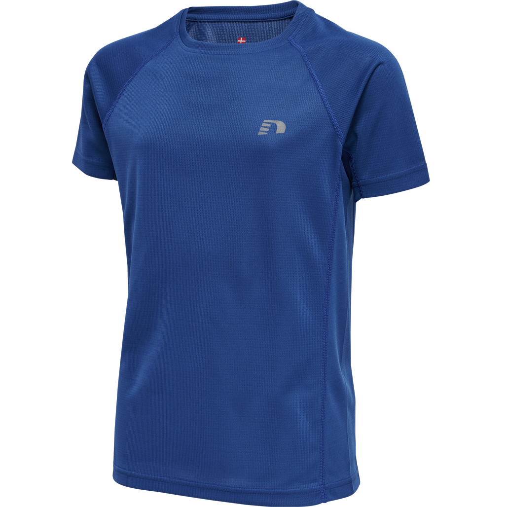 KIDS CORE RUNNING T-SHIRT S/S, TRUE BLUE, packshot