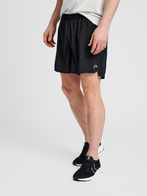 asics black running shorts
