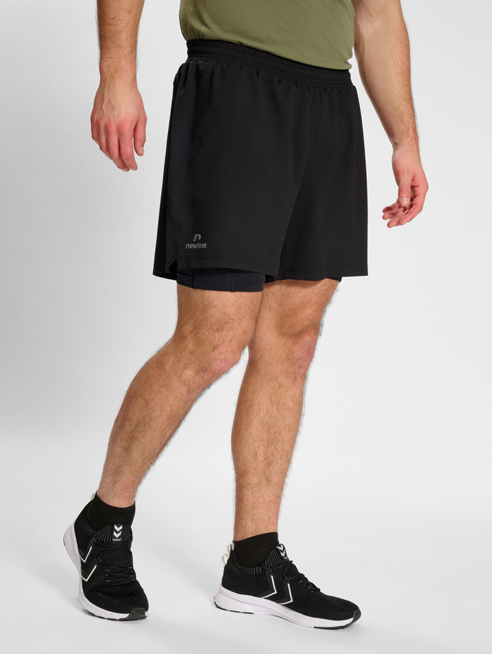 nwlDALLAS SHORTS 2IN1 male, BLACK, model