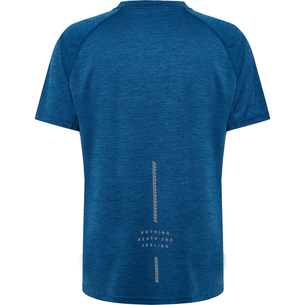 nwlORLANDO T-SHIRT S/S MEN, MAJOLICA BLUE MELANGE, packshot