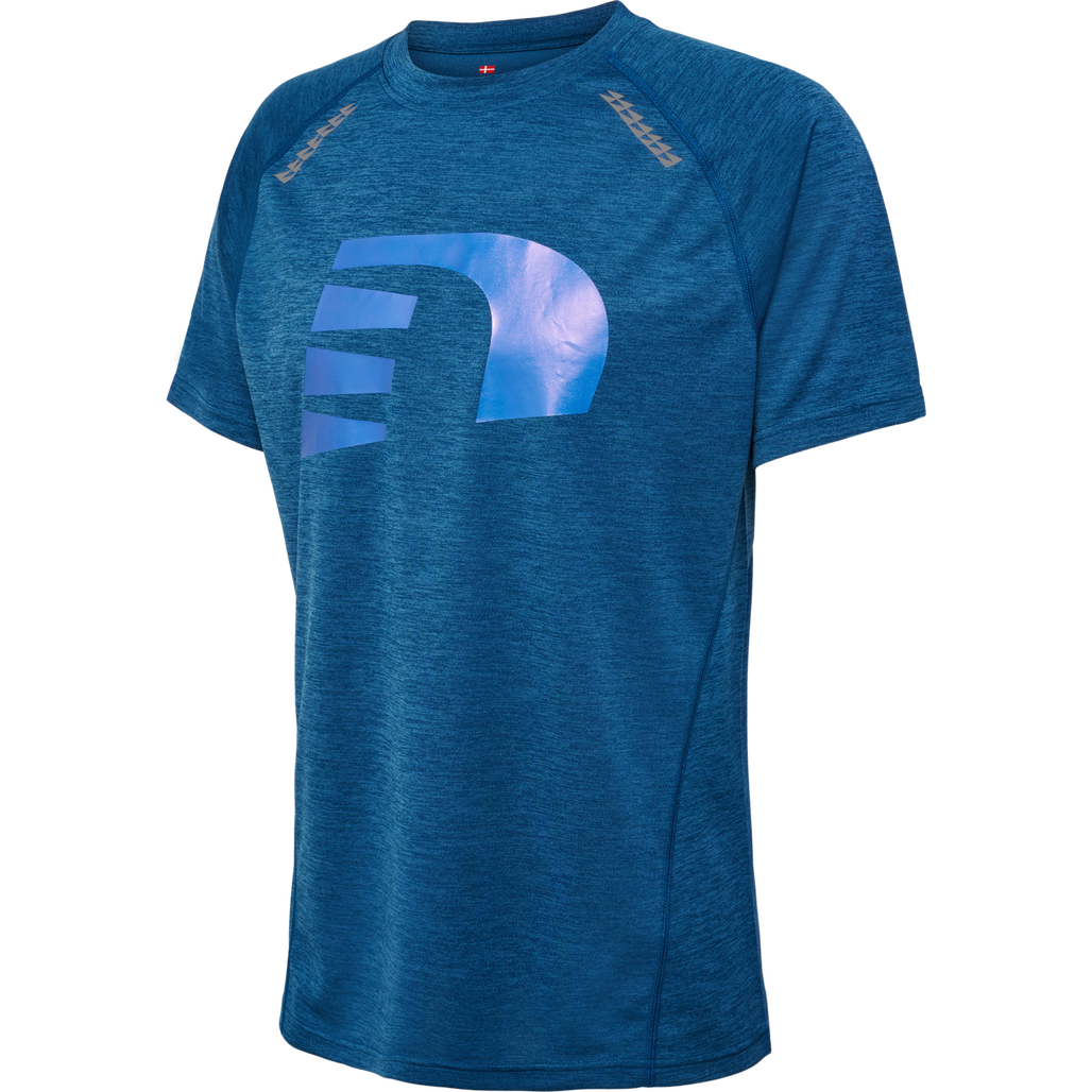 nwlORLANDO T-SHIRT S/S MEN, MAJOLICA BLUE MELANGE, packshot