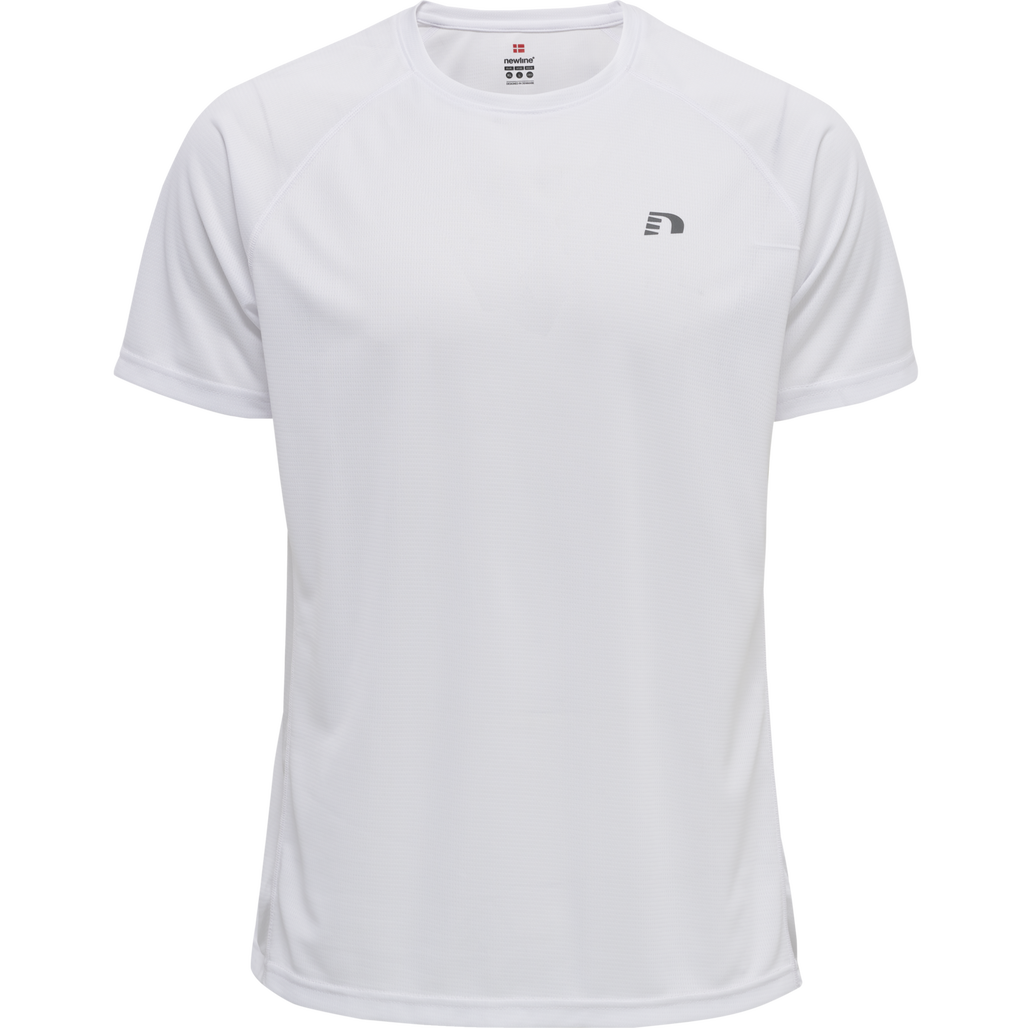 MEN CORE RUNNING T-SHIRT S/S, WHITE, packshot