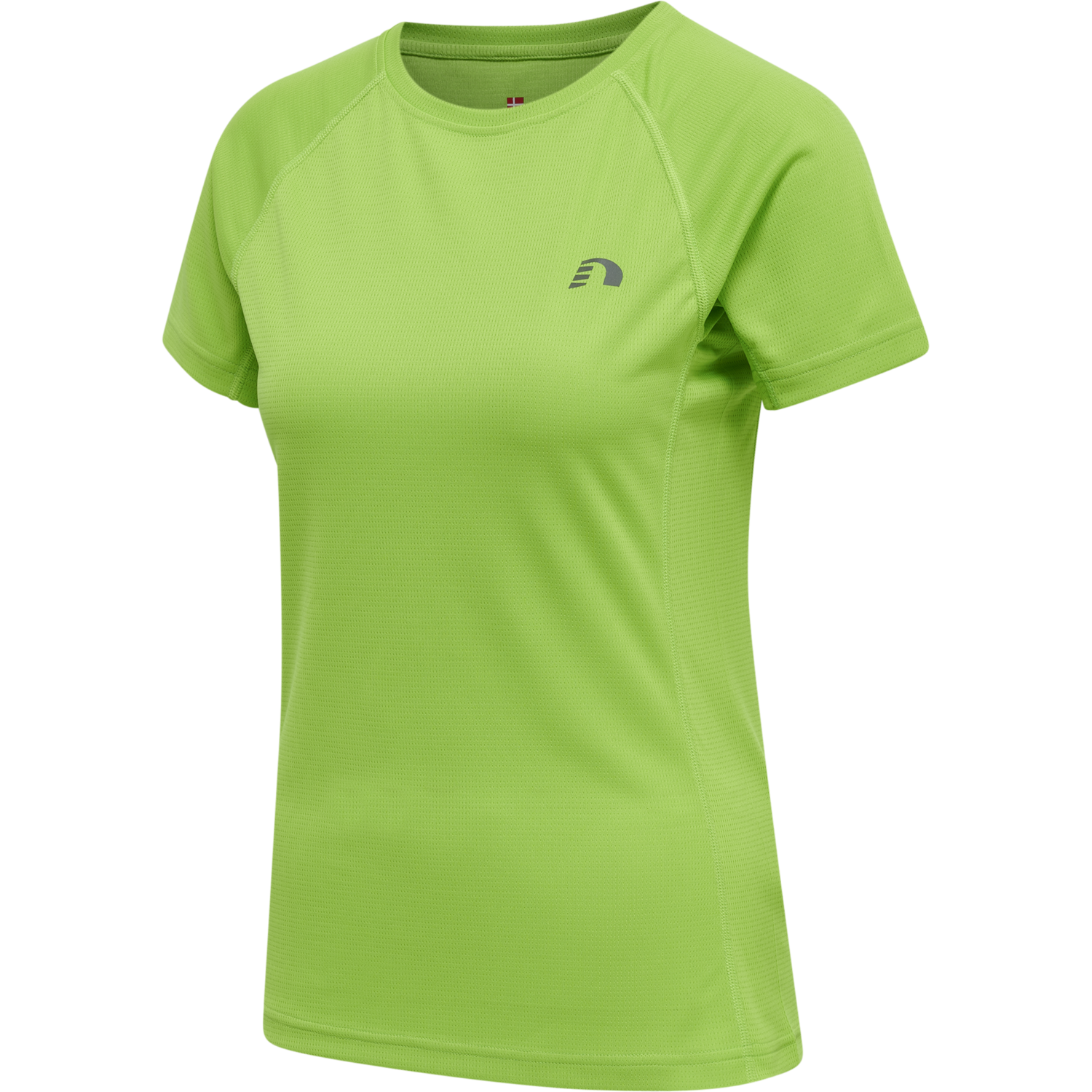 WOMEN CORE RUNNING T-SHIRT S/S, GREEN FLASH, packshot