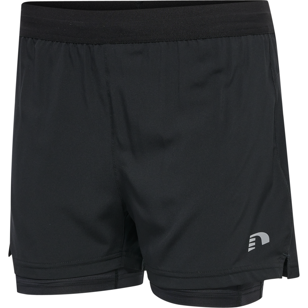 WOMEN'S CORE 2-IN-1 SHORTS, BLACK, packshot