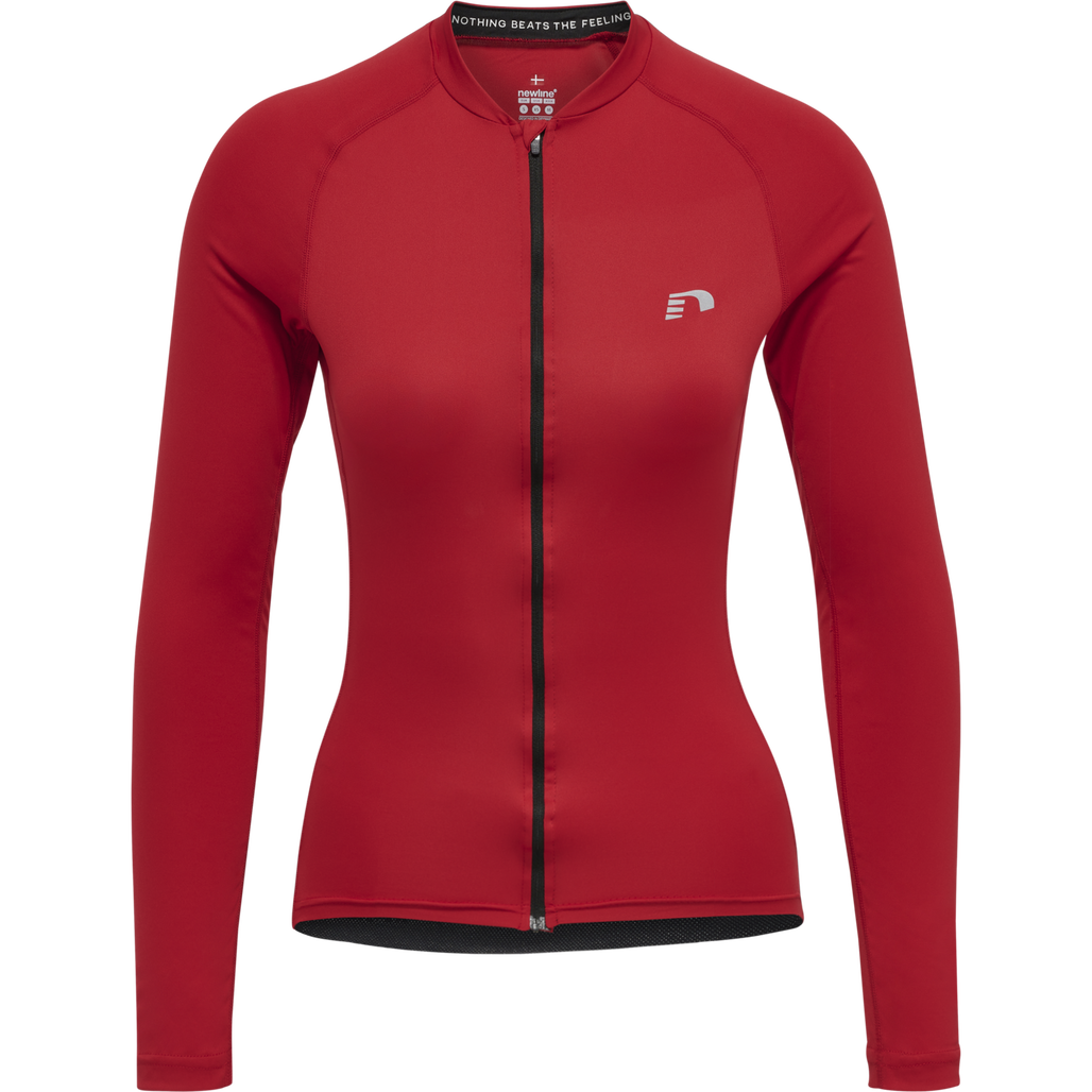 WOMENS CORE BIKE L/S JERSEY, TANGO RED, packshot