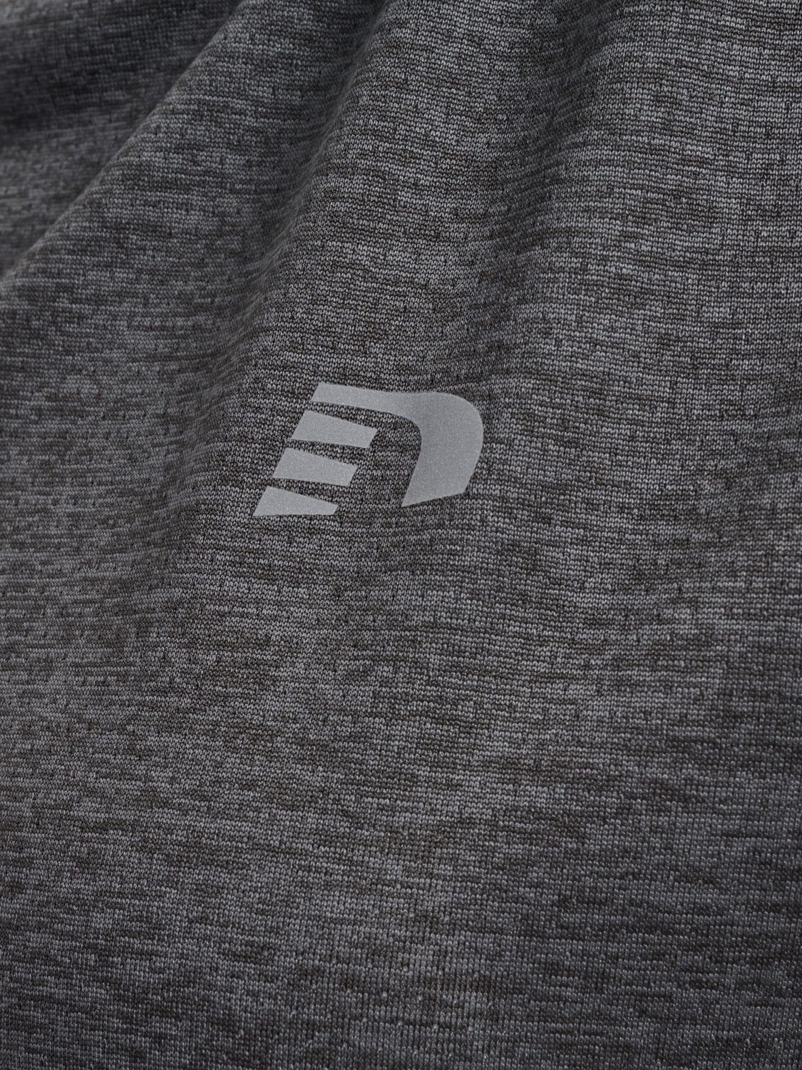 WOMEN RUNNING T-SHIRT S/S, FORGED IRON MELANGE, packshot