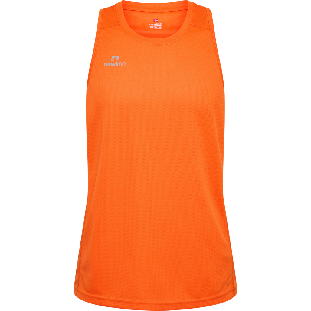 MEN'S ATHLETIC RUNNING SINGLET, ORANGE TIGER, packshot