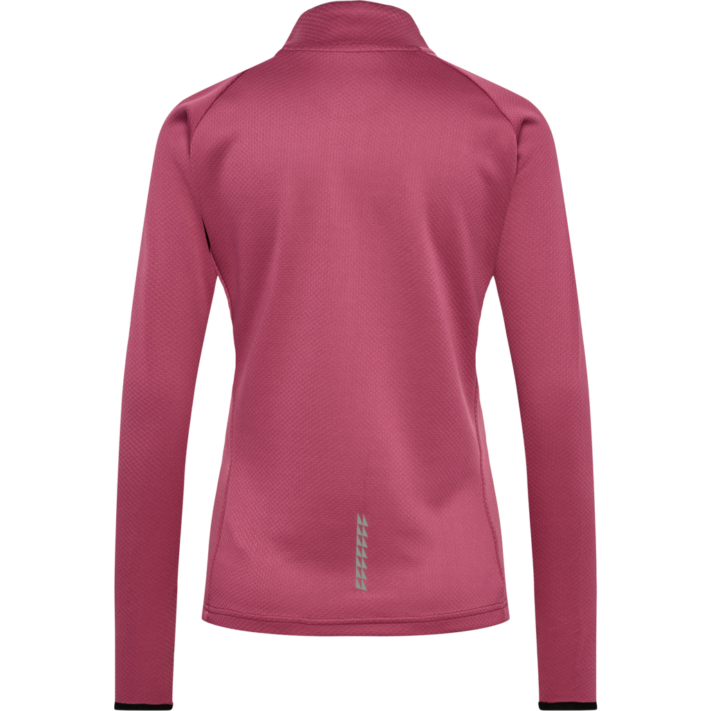 nwlPHOENIX 1/2 ZIP L/S WOMAN, DRY ROSE, packshot