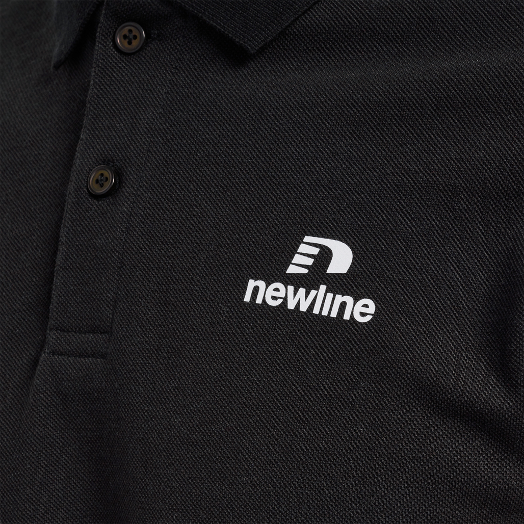 nwlLEA COTTON POLO MEN, BLACK, packshot