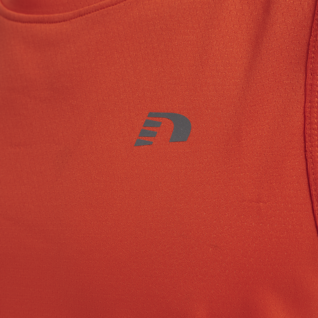 MEN RUNNING SINGLET, SPICY ORANGE, packshot