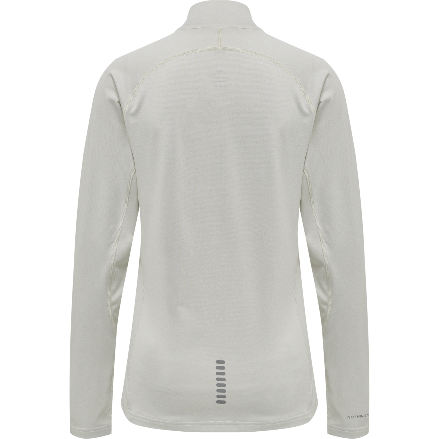 WOMEN 1/2 ZIP L/S, OYSTER MUSHROOM MELANGE, packshot