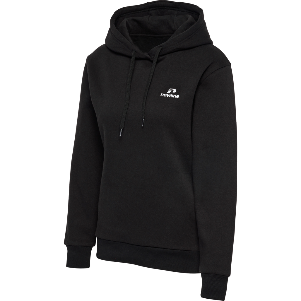 nwlLEA COTTON HOODIE WOMEN, BLACK, packshot