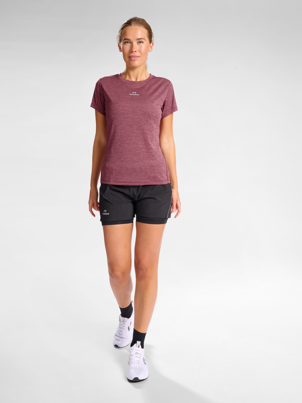 nwlPACE MELANGE TEE WOMAN, 3187, model