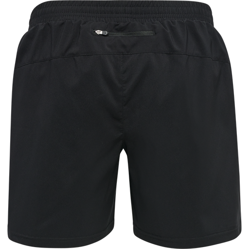 MEN CORE RUNNING SHORTS, BLACK, packshot