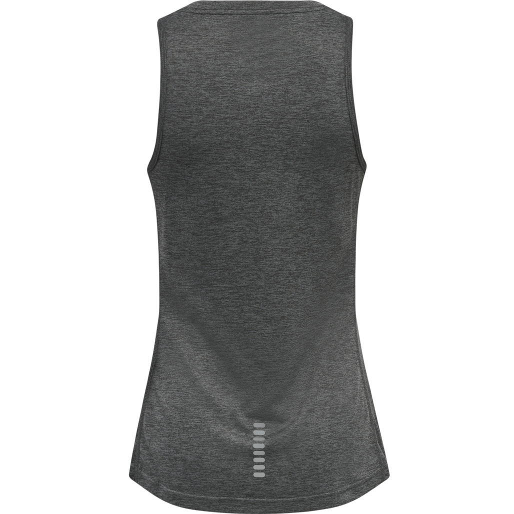 WOMEN RUNNING SINGLET, FORGED IRON MELANGE, packshot