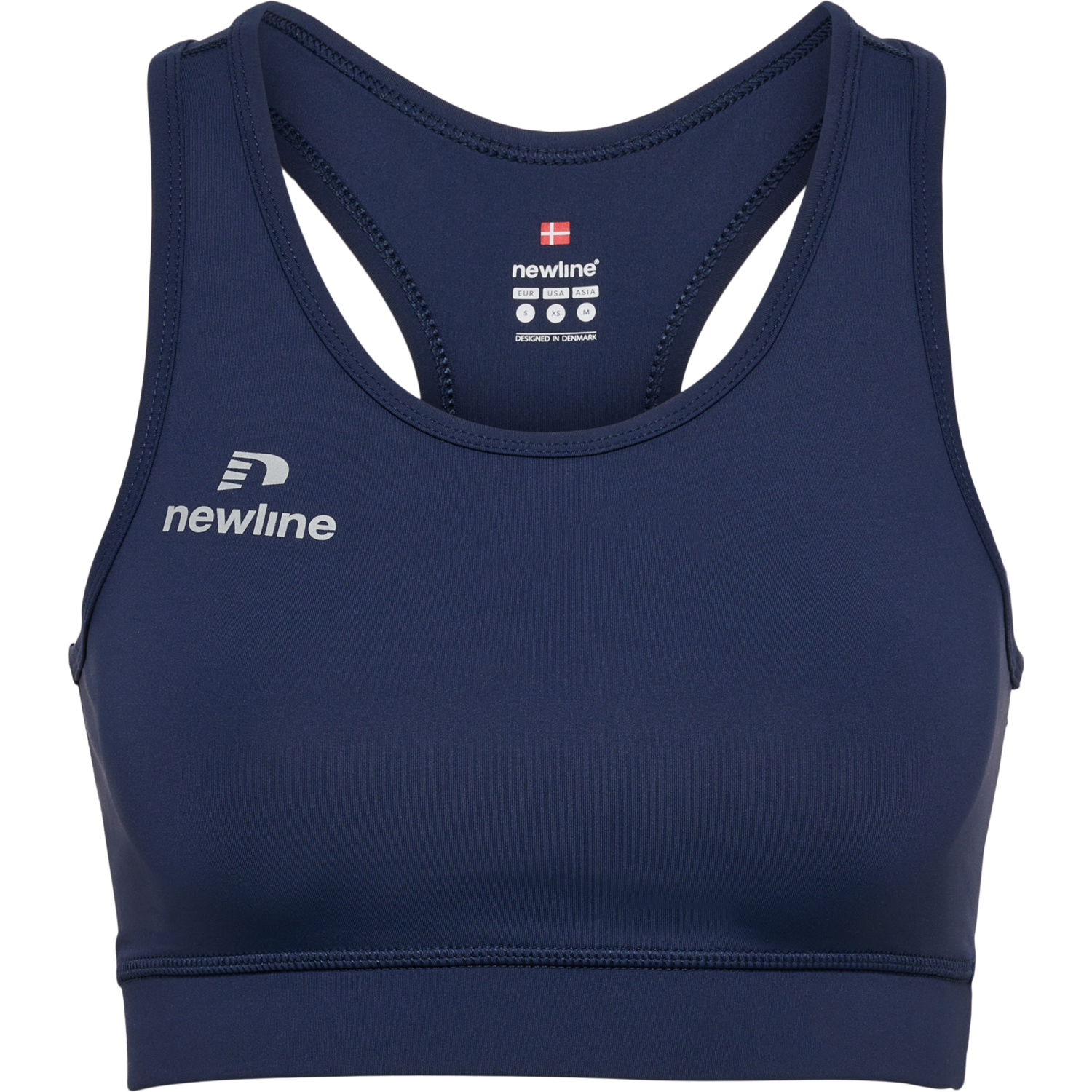 WOMEN'S ATHLETIC TOP, BLACK IRIS, packshot