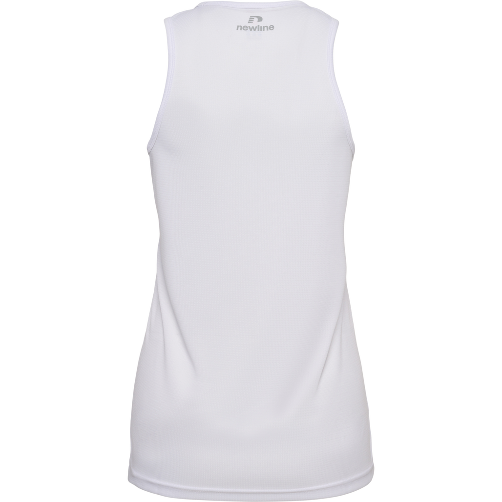 WOMEN'S ATHLETIC RUNNING SINGLET, WHITE, packshot