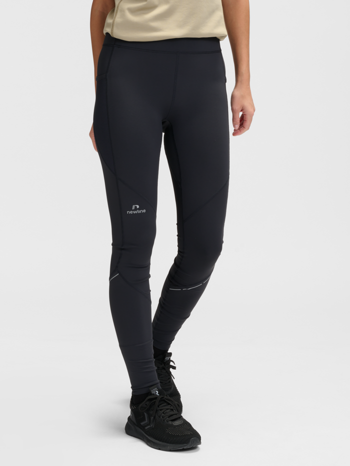 nwlRACE HIGH WAIST POCKET TIGHTS W, BLACK, model