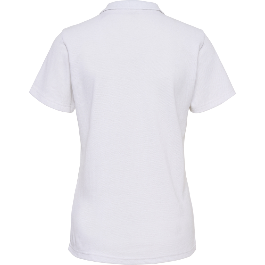 nwlLEA COTTON POLO WOMEN, WHITE, packshot