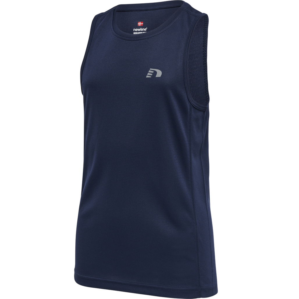 KIDS CORE RUNNING SINGLET, BLACK IRIS, packshot