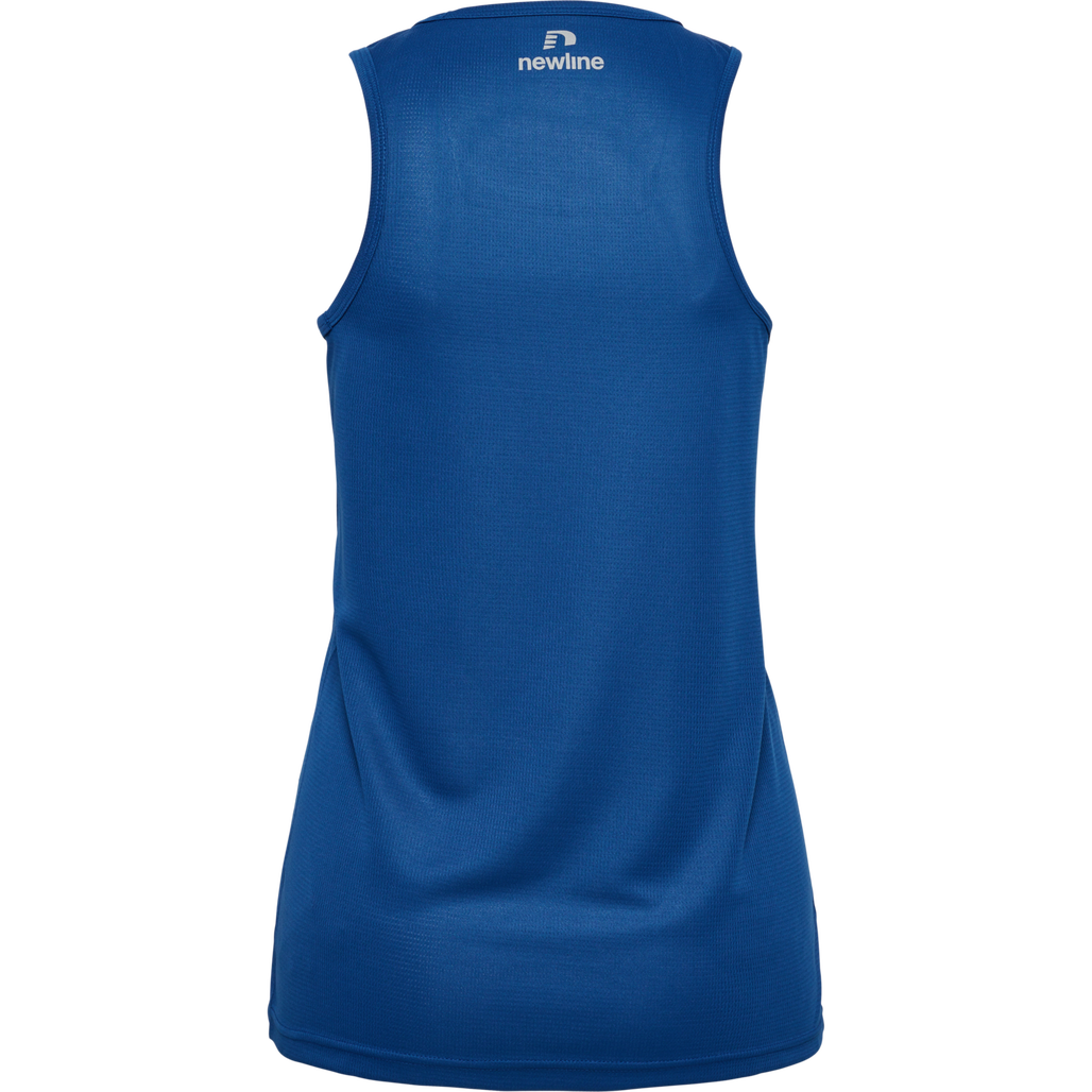 WOMEN'S ATHLETIC RUNNING SINGLET, TRUE BLUE, packshot