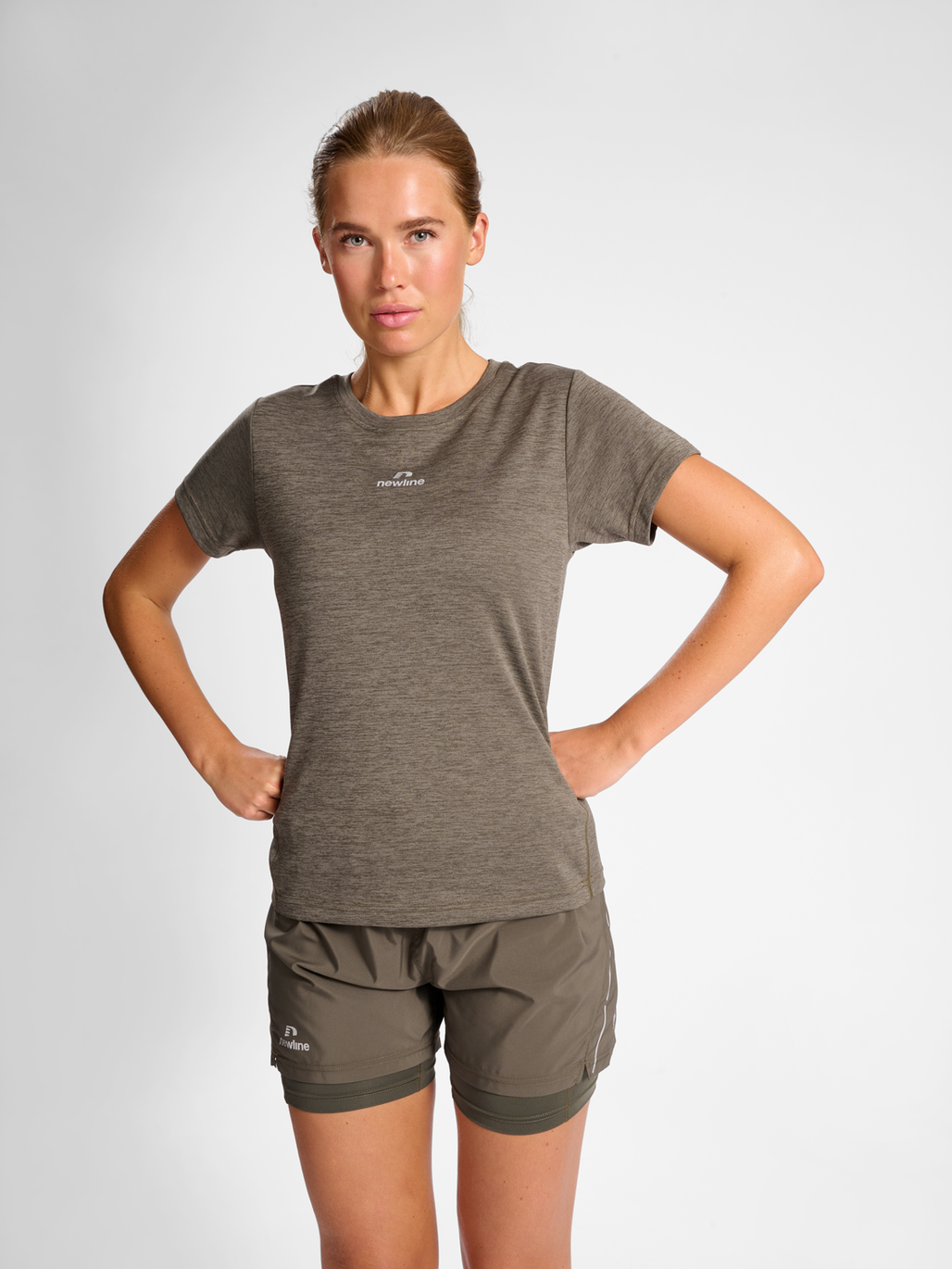 nwlPACE MELANGE TEE WOMAN, 1166, model