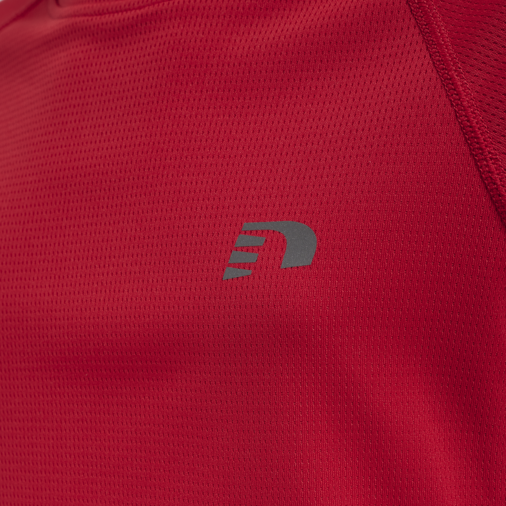 KIDS CORE RUNNING T-SHIRT L/S, TANGO RED, packshot