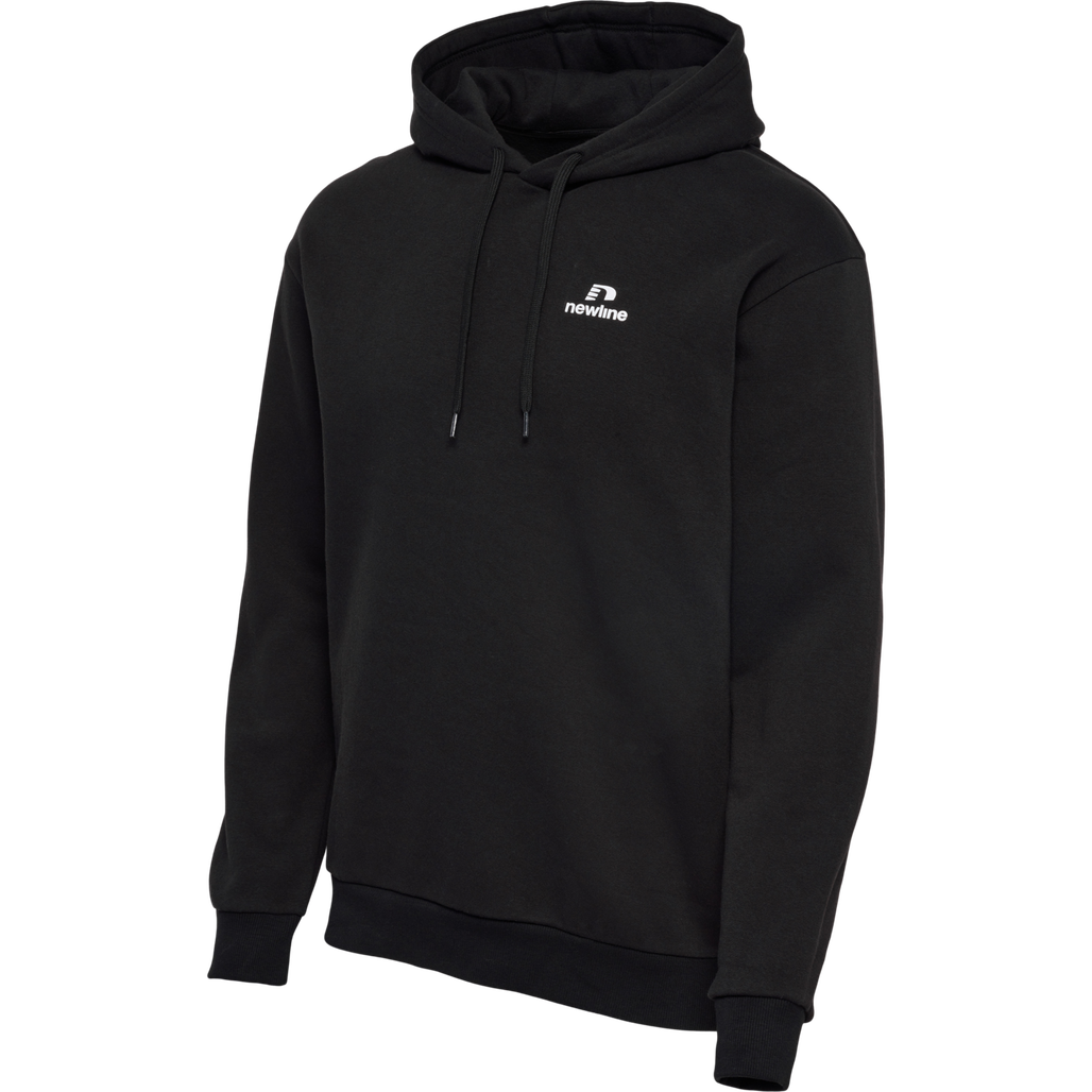 nwlLEA COTTON HOODIE MEN, BLACK, packshot