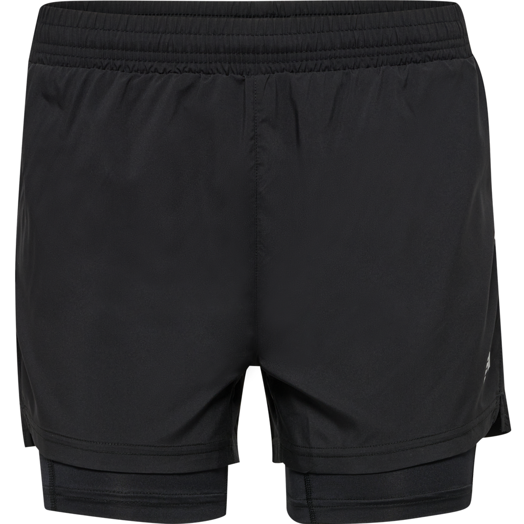 nwlKANSAS 2-IN-1 SHORTS female, BLACK, packshot