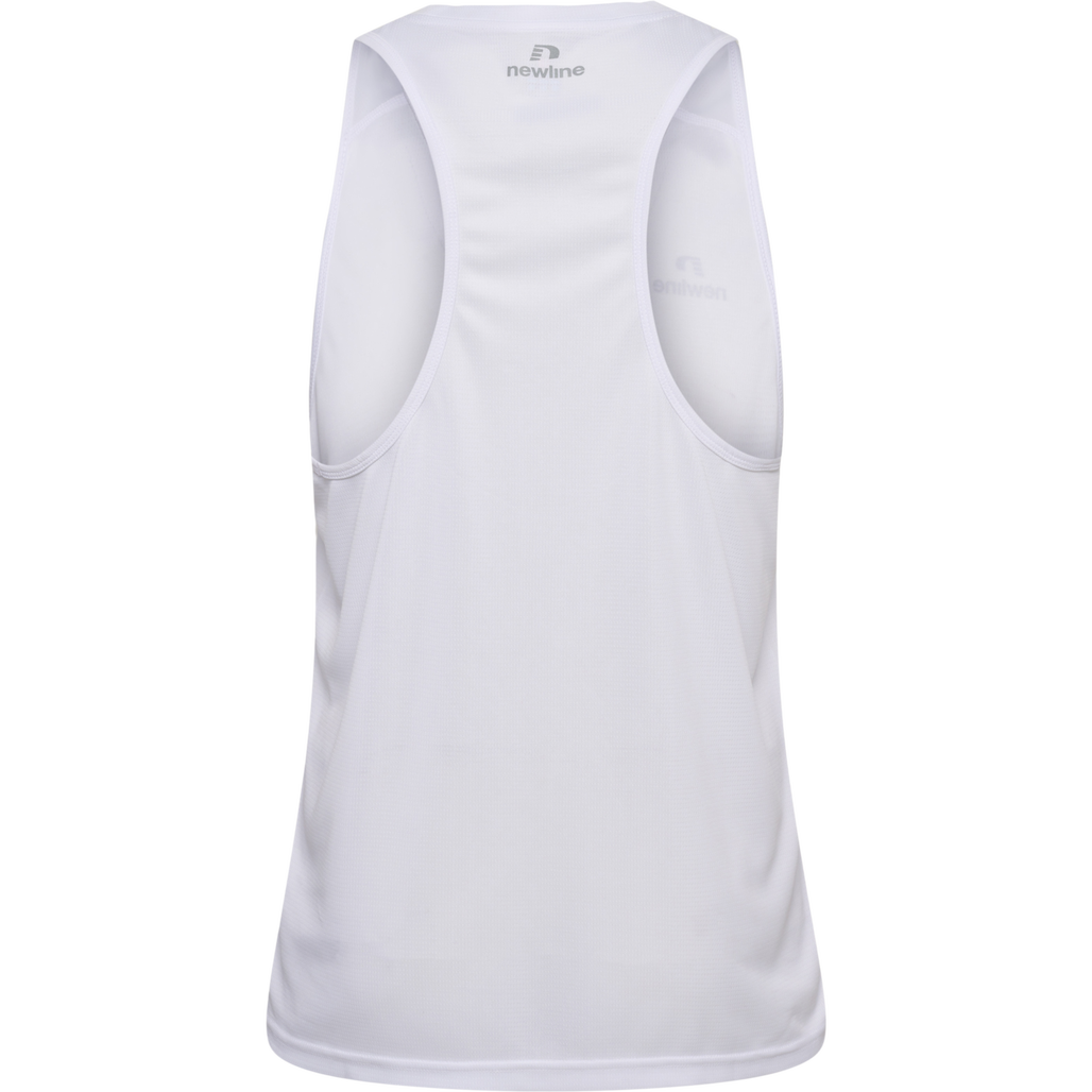 MEN'S ATHLETIC RUNNING SINGLET, WHITE, packshot