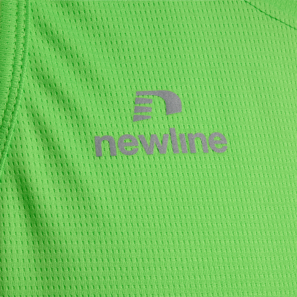 MEN'S ATHLETIC RUNNING SINGLET, GREEN FLASH, packshot