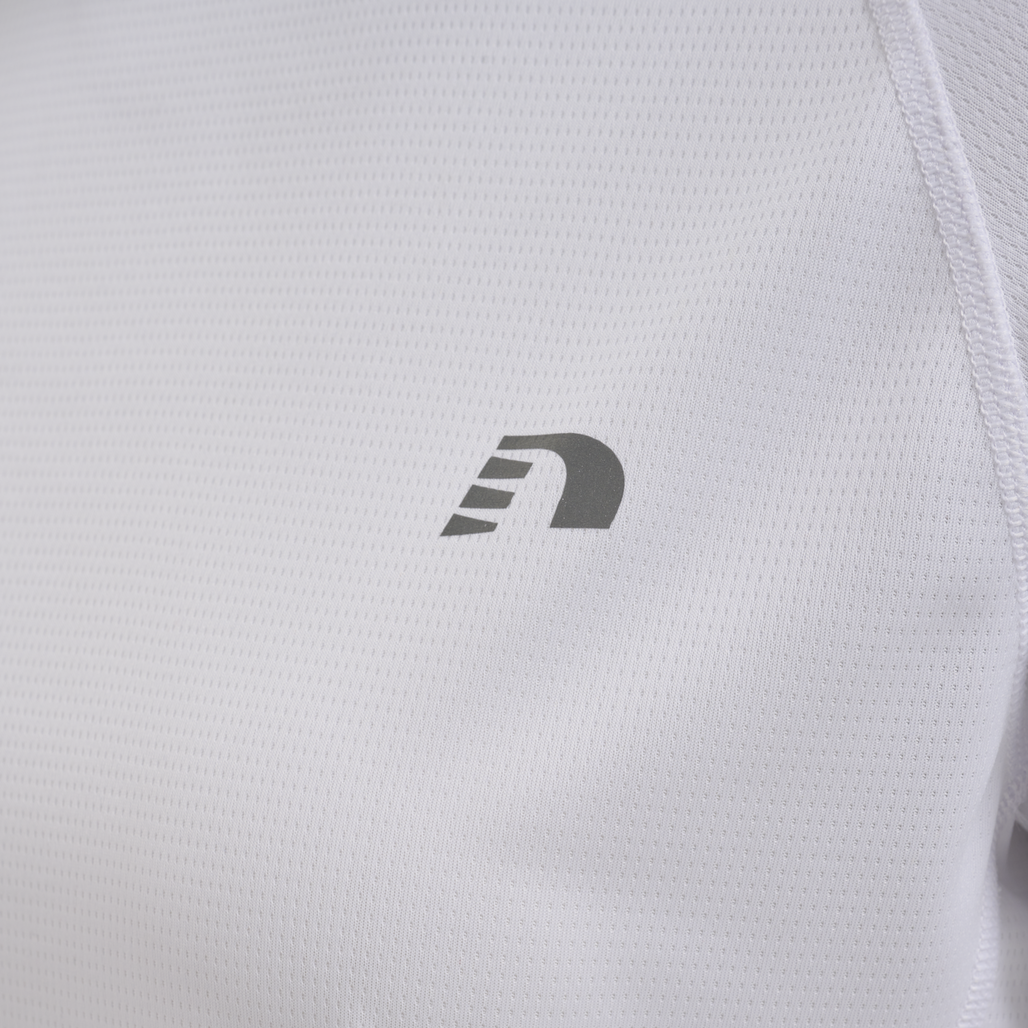 WOMEN CORE RUNNING T-SHIRT L/S, WHITE, packshot