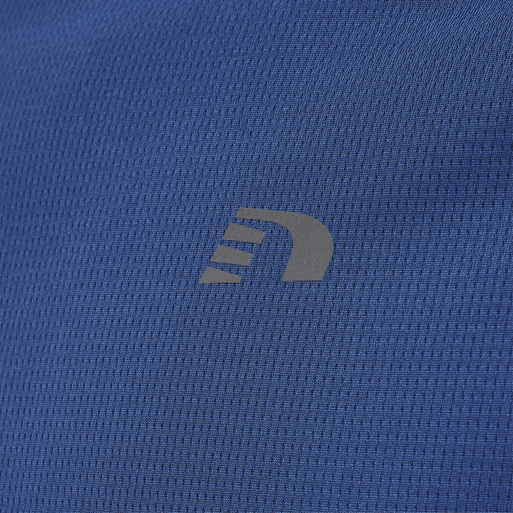 MEN CORE RUNNING T-SHIRT L/S, TRUE BLUE, packshot