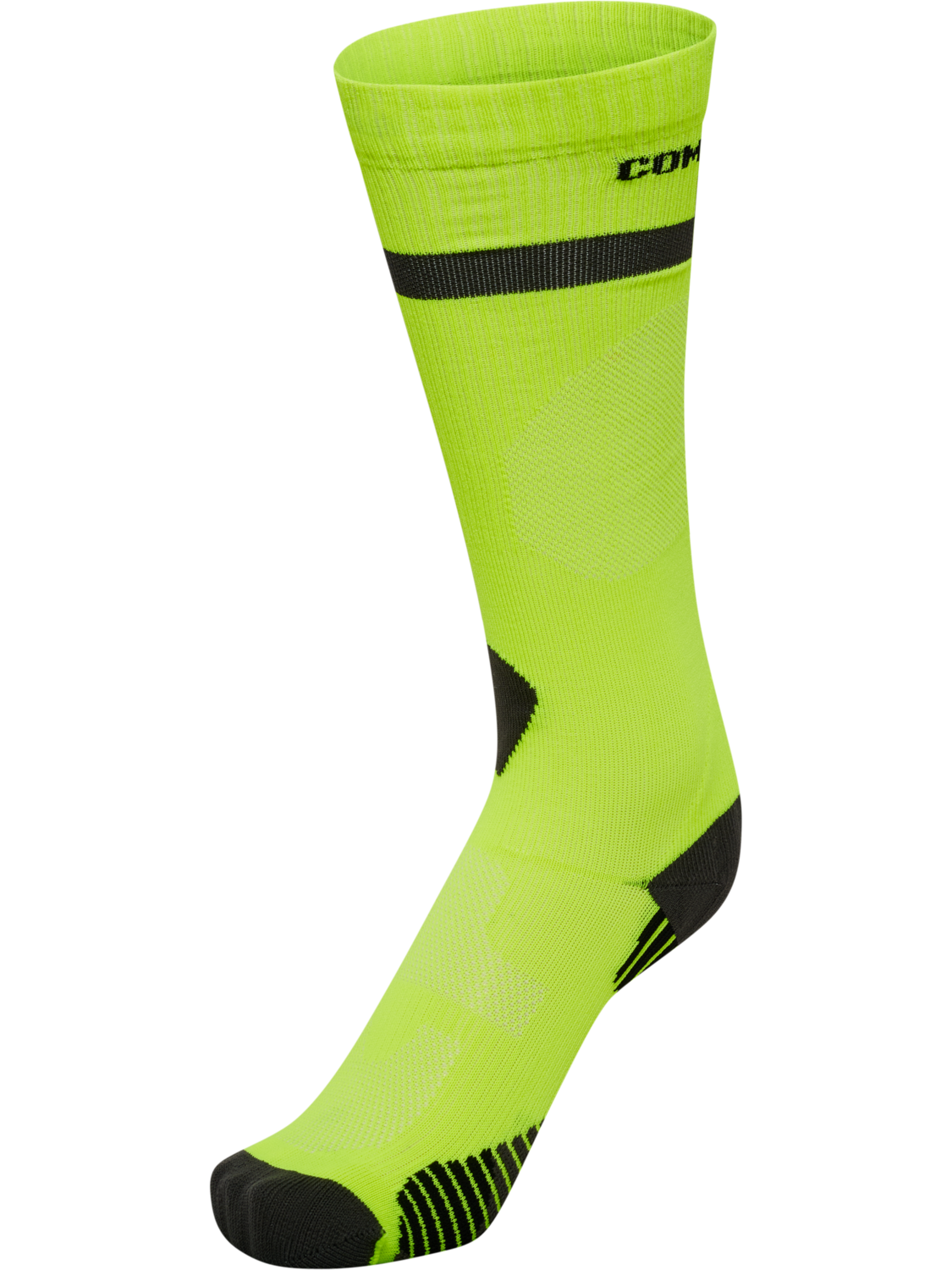 COMPRESSION SOCK, NEON YELLOW, packshot