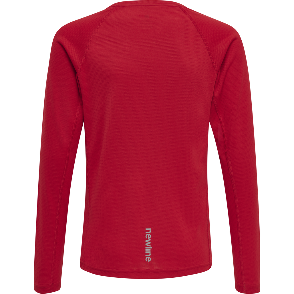 KIDS CORE RUNNING T-SHIRT L/S, TANGO RED, packshot
