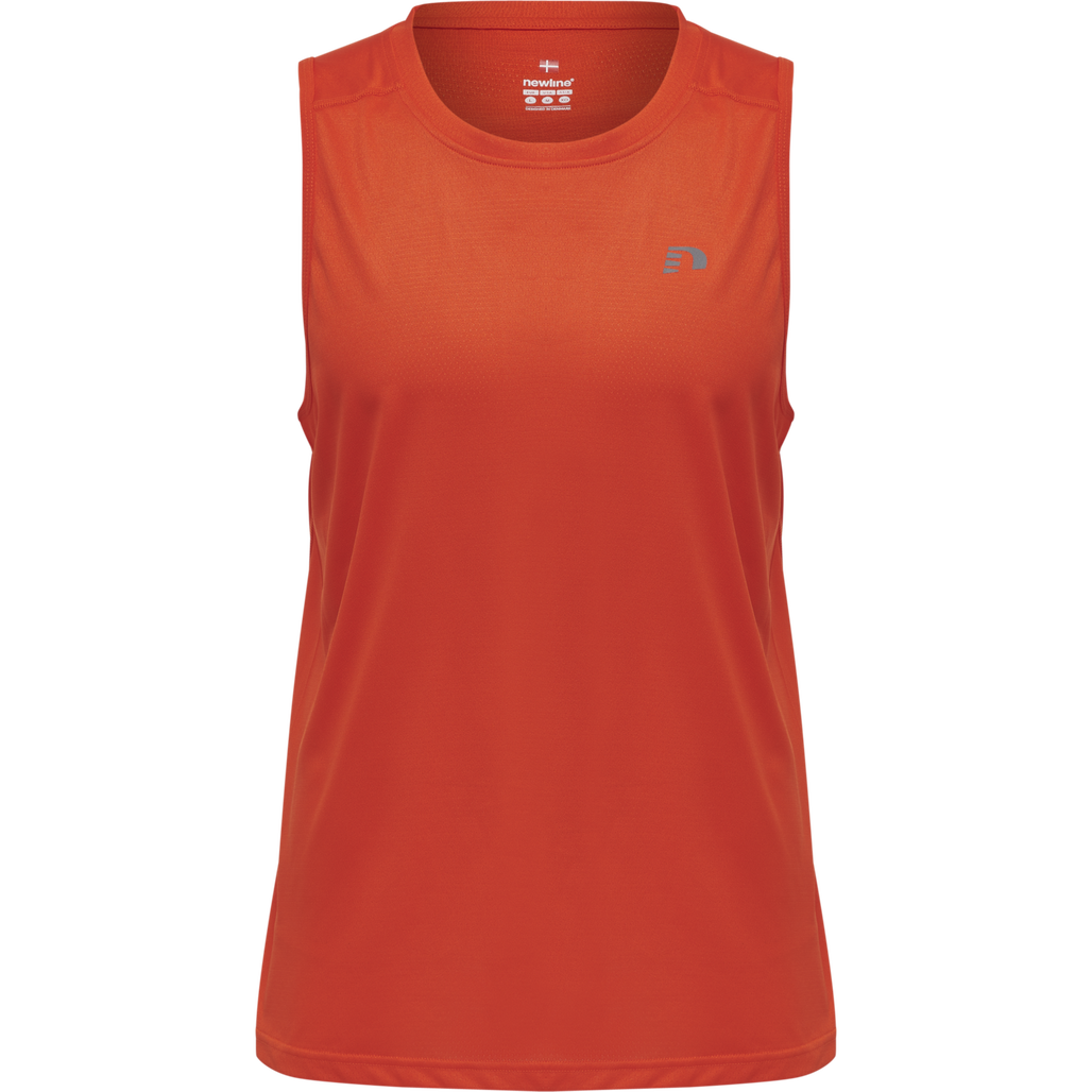 MEN RUNNING SINGLET, SPICY ORANGE, packshot