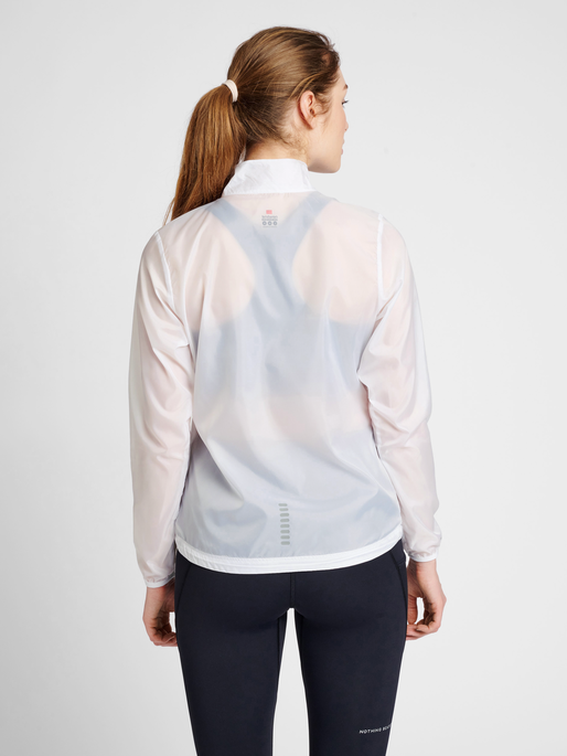 WOMEN PACKABLE TECH JACKET, TRANSPARENT, model