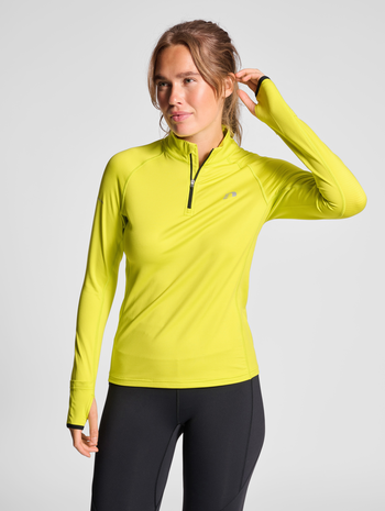 nwlLAKEWOOD 1/2 ZIP WOMEN, SULPHUR SPRING, model