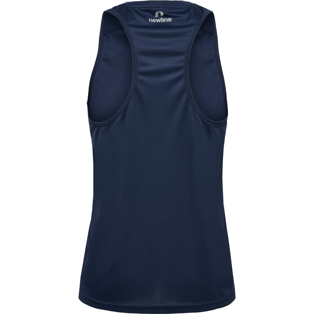 MEN'S ATHLETIC RUNNING SINGLET, BLACK IRIS, packshot