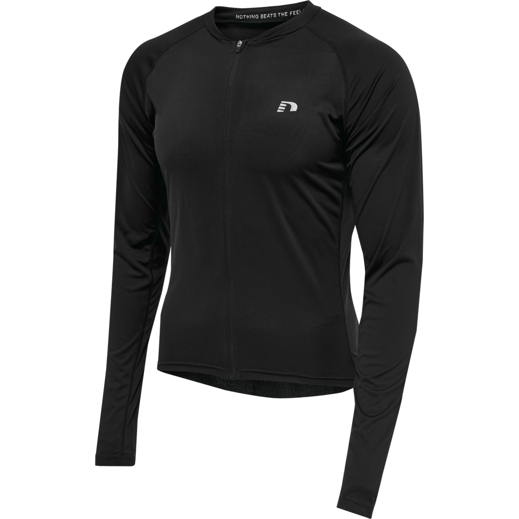 MENS CORE BIKE L/S JERSEY, BLACK, packshot