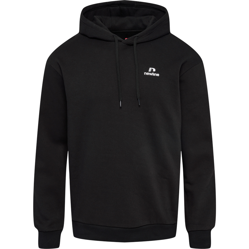 nwlLEA COTTON HOODIE MEN, BLACK, packshot